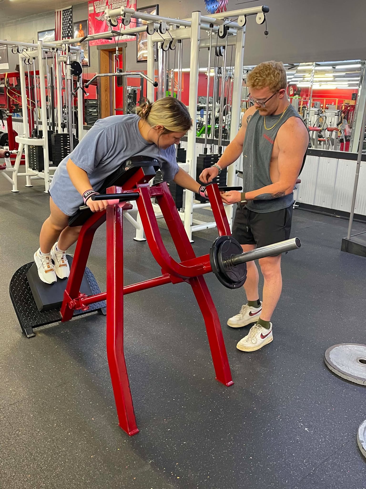 Bailey coaching a client